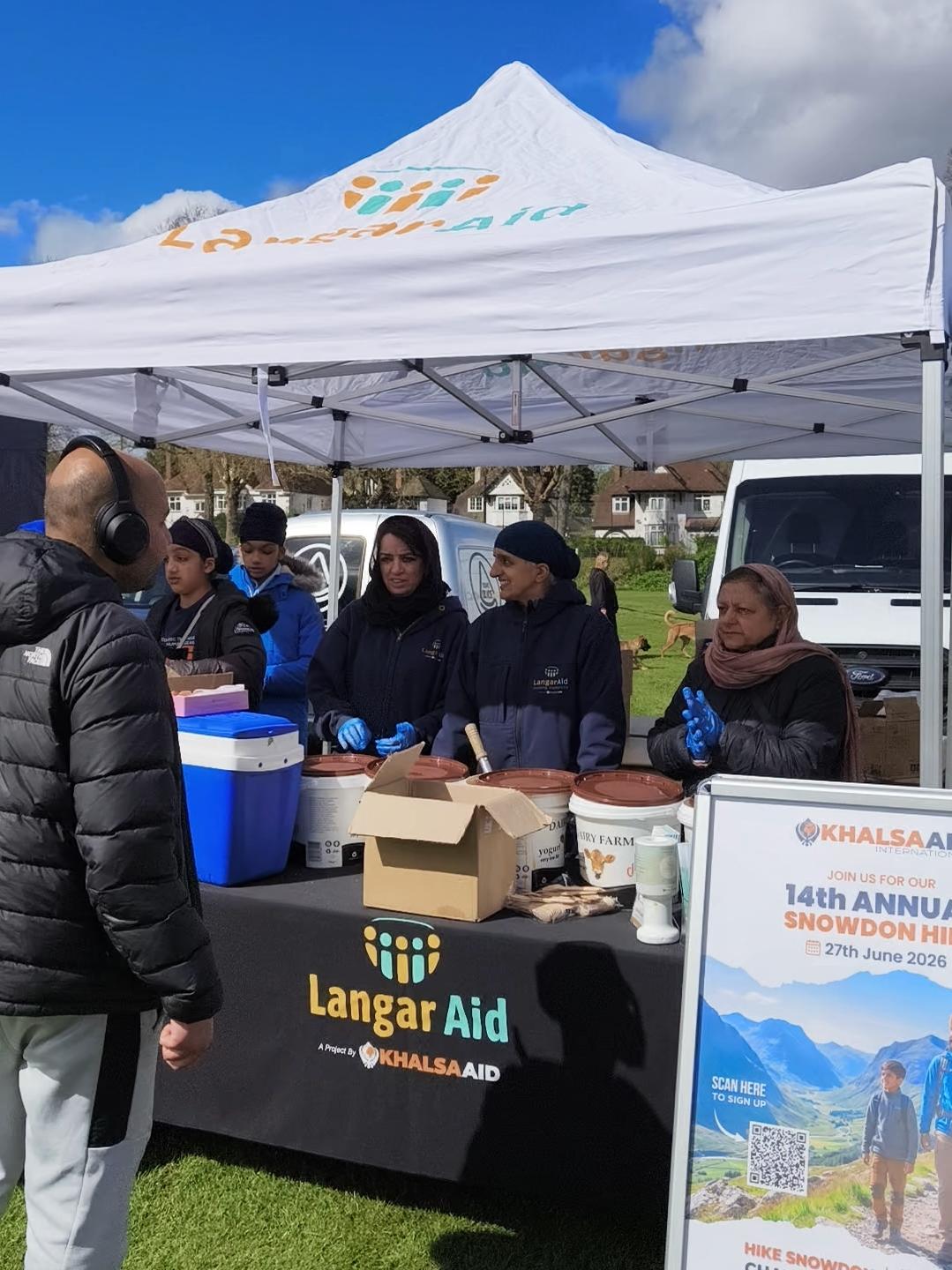 Langar Aid at Vaisakhi event in Birmingham