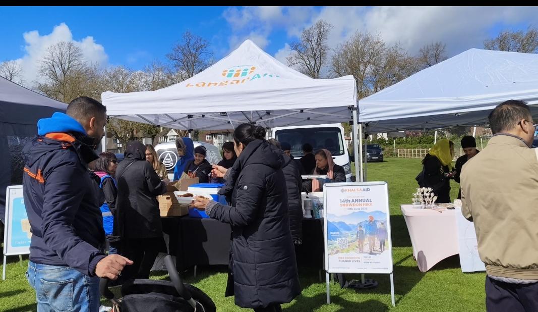 Langar Aid at Vaisakhi event in Birmingham