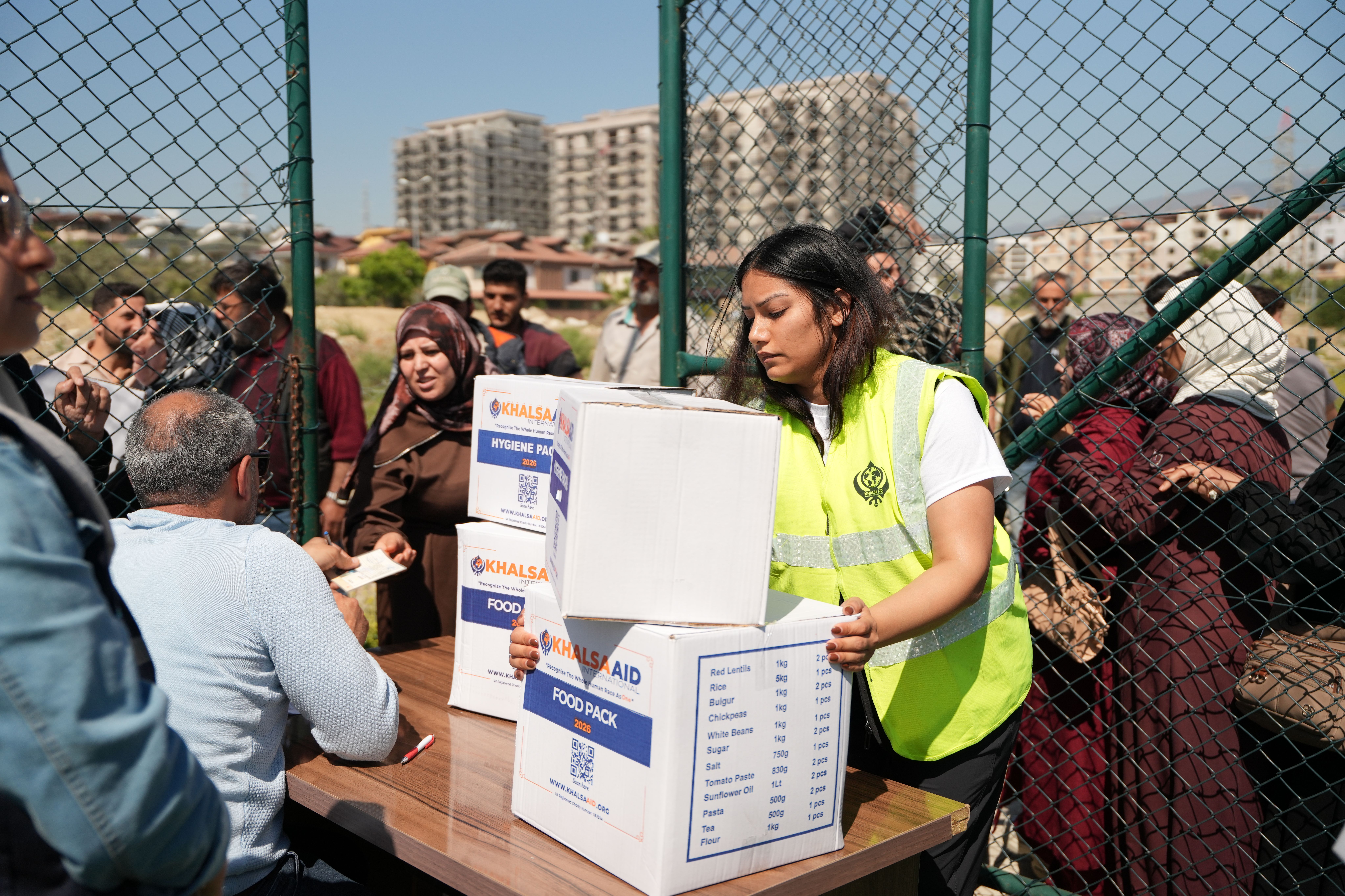 Khalsa Aid aid distribution in Türkiye