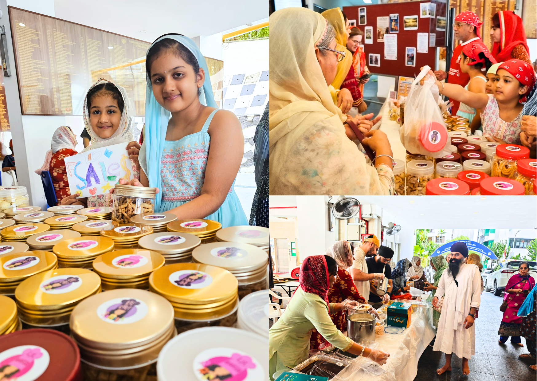Sikh Sangat of Singapore Raises S$54,155.77 for Panjab Flood Relief: A Story of Seva and Hope Led by Two Young Girls 
