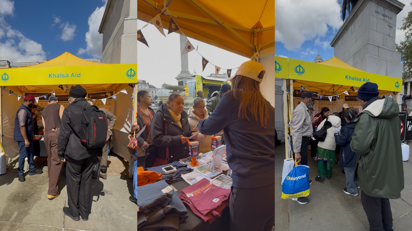 Khalsa Aid receives strong support at Vaisakhi on the Square in London 