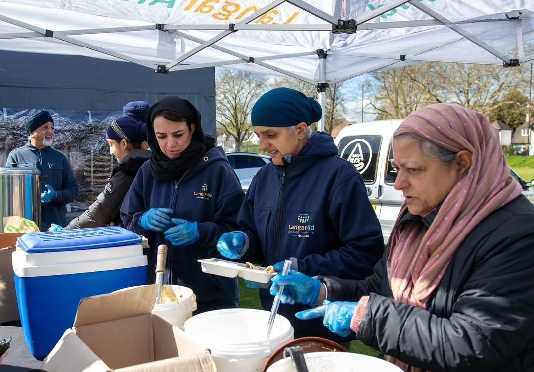 Langar Aid at Vaisakhi event in Birmingham 