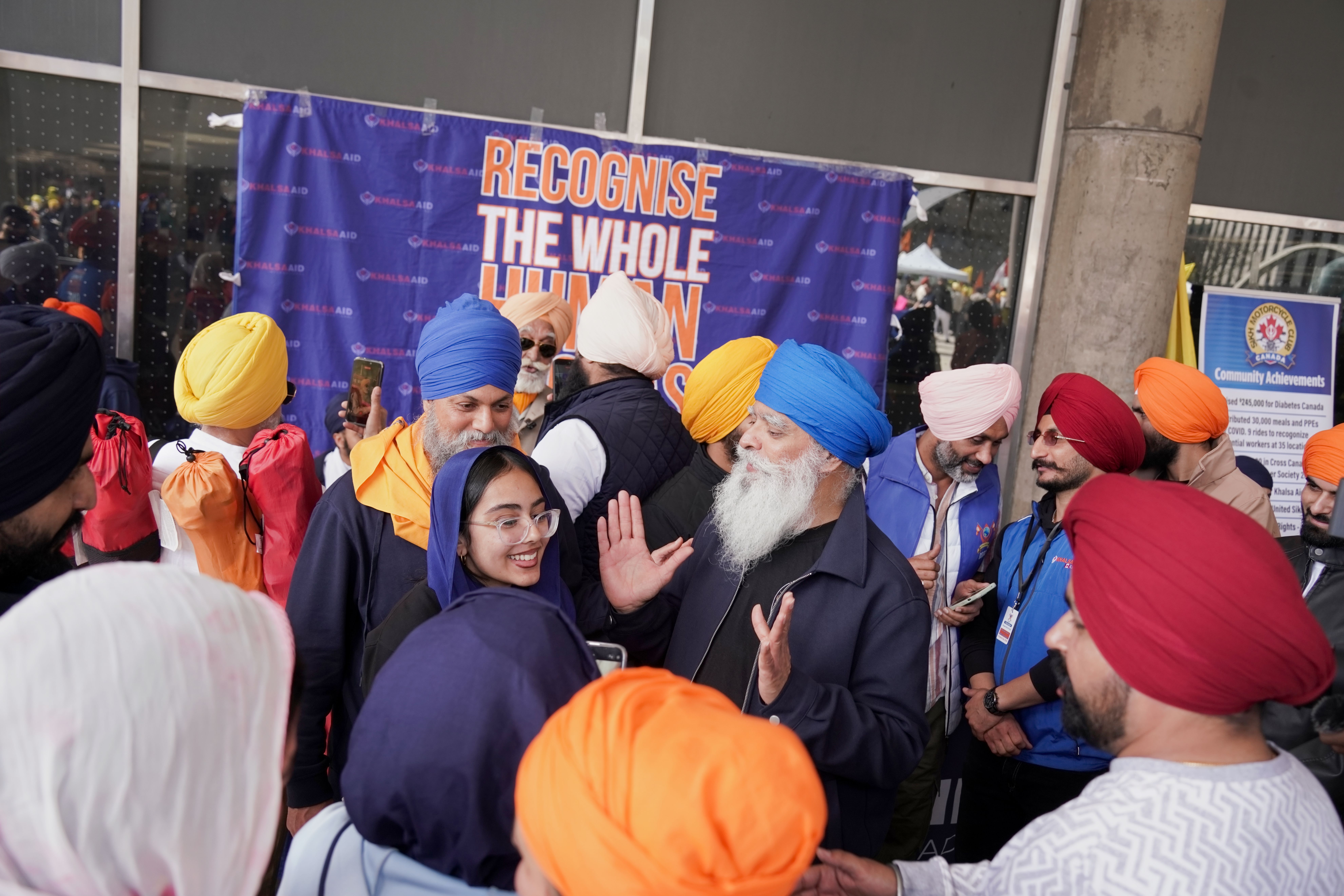 Ravi Singh with the Sangat at Toronto Nagar Kirtan 2026