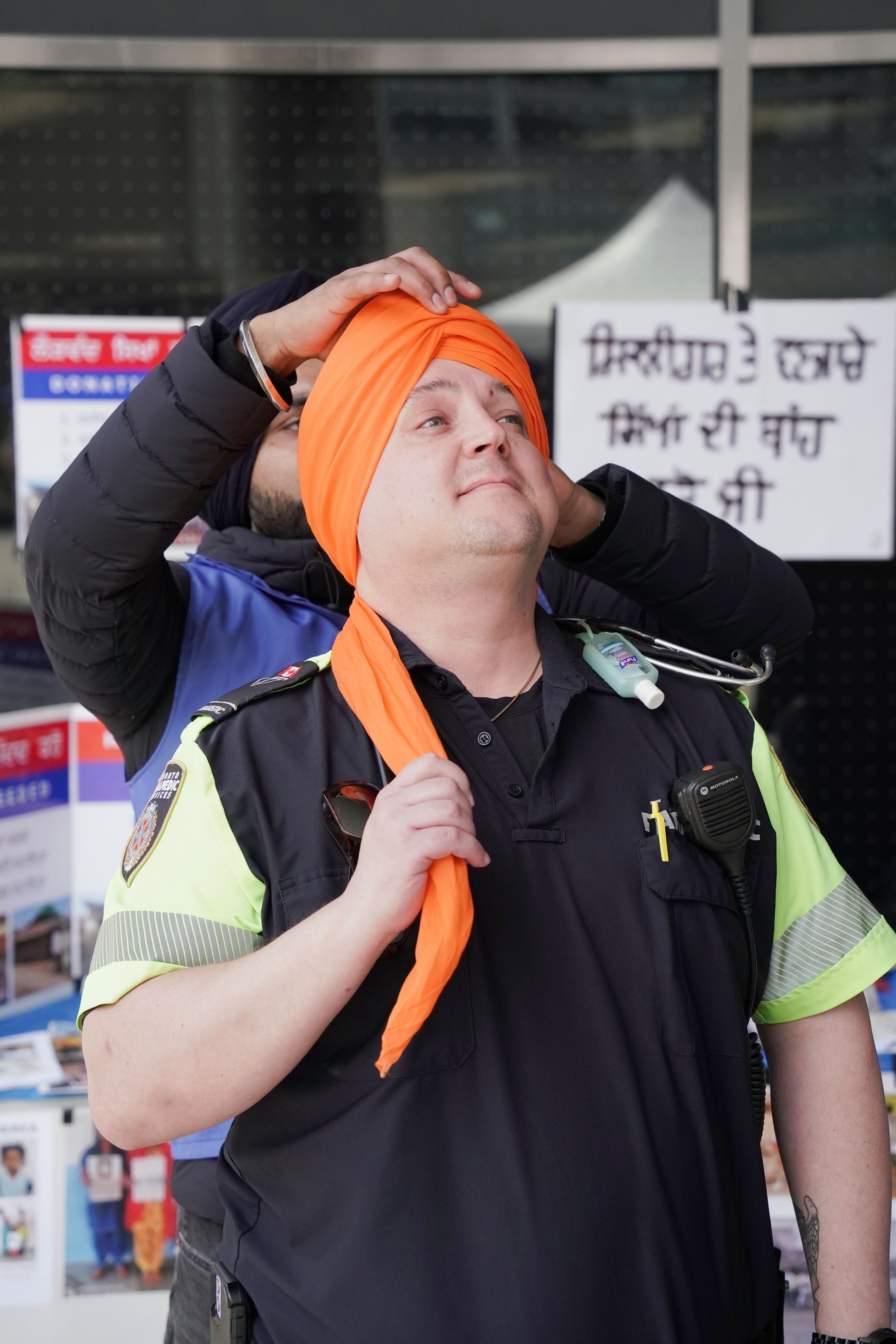 Toronto Nagar Kirtan 2026 Turban Tying by Khalsa Aid Canada